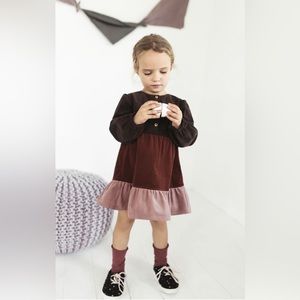 Zara Colorful Fine Wale Corduroy Dress